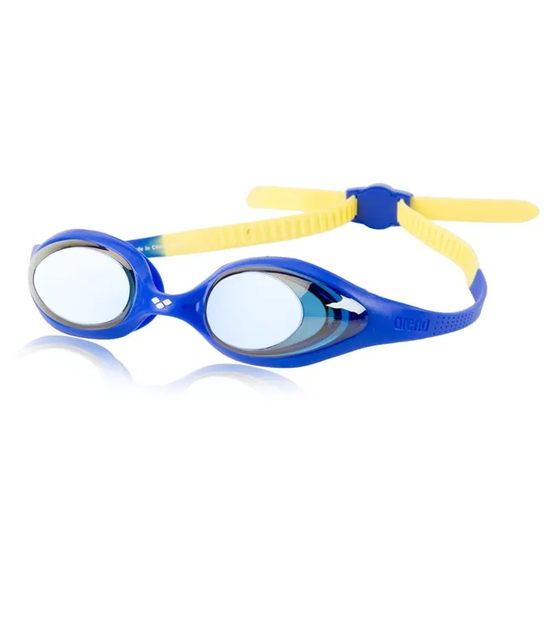 Arena Spider Junior Mirror Goggle - Blue/Yellow-1